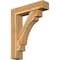 Ekena Millwork Merced Block Rough Sawn Bracket w/ Offset Brace, Western Red Cedar, 8"W x 34"D x 42"H BKT0806X34X42MRC05RWR - alternate 1